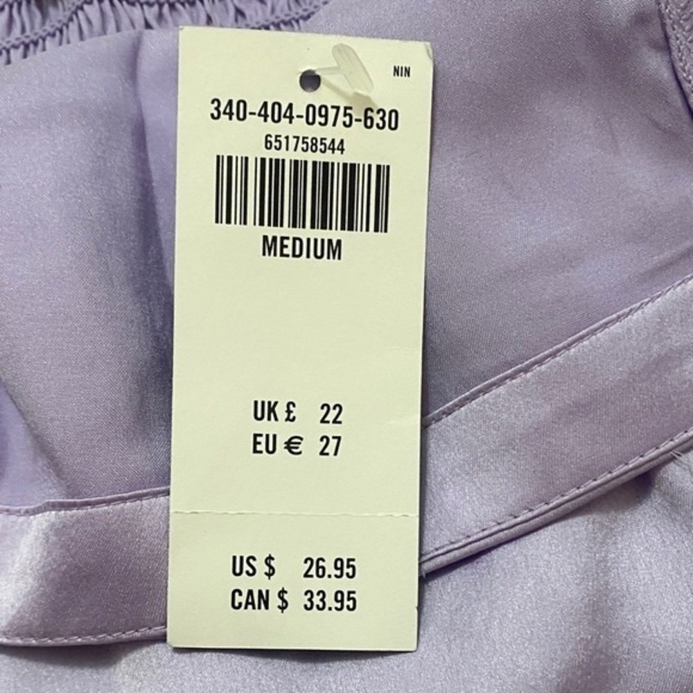 Lavender Satin Skirt